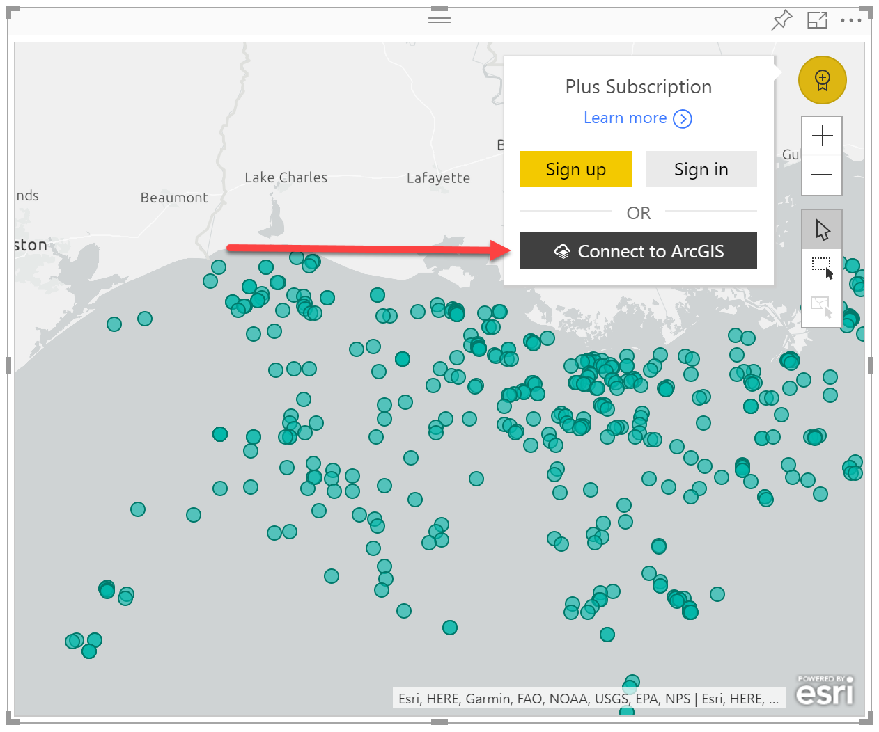 Esri Arcgis Online And Plus Subscription Organizational Purchase Are Now Available For Arcgis Maps For Power Bi Microsoft Power Bi Blog Microsoft Power Bi
